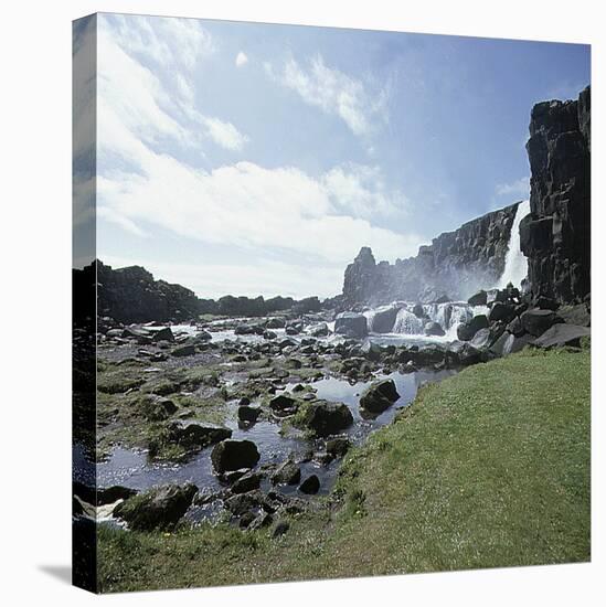 Thingvellir, 'Parliament Plains', where the national assembly, the Althing, met, Iceland-Werner Forman-Premier Image Canvas