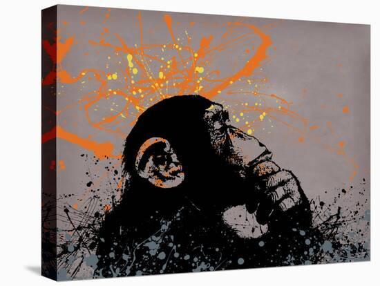 Thinker Monkey-Banksy-Premier Image Canvas