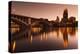 Third Avenue Bridge, Mississippi River, Minneapolis, Minnesota, USA-Walter Bibikow-Premier Image Canvas