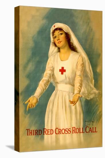 Third Red Cross Roll Call-William Haskell Coffin-Stretched Canvas