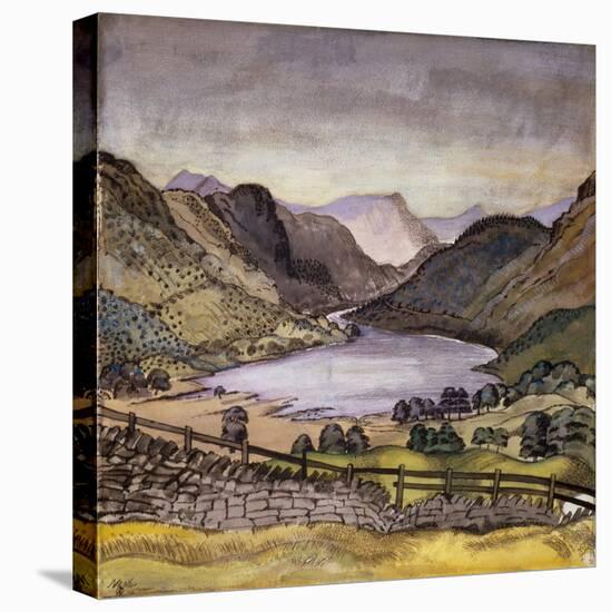 Thirlmere, 1914 (Pastel and W/C over Pencil on Paper)-Paul Nash-Premier Image Canvas