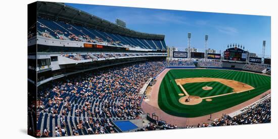 This Is the New Comiskey Park Stadium. Playing are the White Sox Vs the Texas Rangers-null-Stretched Canvas