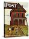 "This Old House," Saturday Evening Post Cover, May 18, 1946-John Falter-Premier Image Canvas