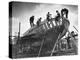 This Wooden Fishing Boat was Built by 60 People in 100 Days, WW2 Topsham Shipyard 1944-null-Premier Image Canvas