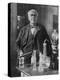 Thomas Alva Edison American Inventor on His 77th Birthday in His West Orange Laboratory-null-Premier Image Canvas