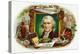 Thomas Jefferson Brand Cigar Inner Box Label-Lantern Press-Stretched Canvas