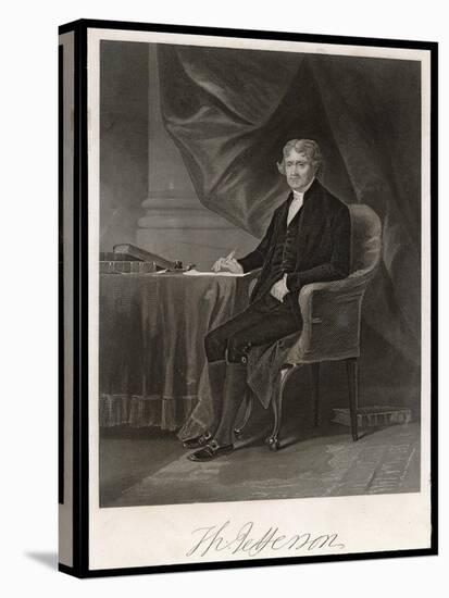 Thomas Jefferson Third President of the United States-Chappel-Stretched Canvas