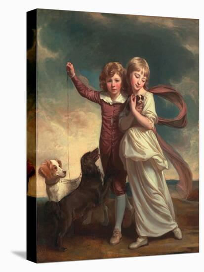 Thomas John Clavering and Catherine Mary Clavering: the Clavering Children, 1777-George Romney-Premier Image Canvas