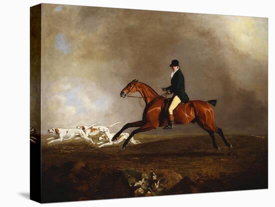 Thomas Mellish on His Hunter 'saucebox'-Benjamin Marshall-Premier Image Canvas