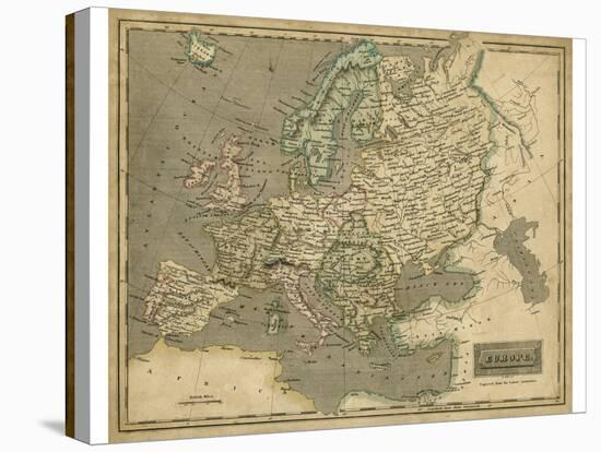Thomson's Map of Europe-Thomson-Stretched Canvas