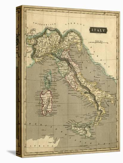 Thomson's Map of Italy-Thomson-Stretched Canvas