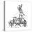 Thor Riding in Chariot Drawn by Goats and Wielding His Hammer-null-Premier Image Canvas