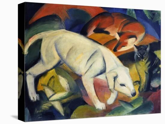 Three Animals (A Dog, a Fox, and a Cat), 1912-Franz Marc-Premier Image Canvas