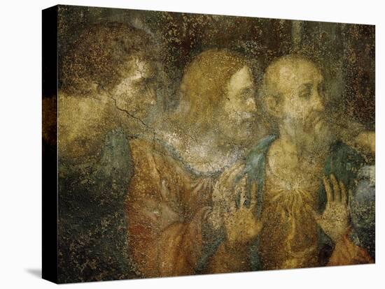 Three Apostles, Detail from Leonardo's Last Supper, 1498-Leonardo da Vinci-Premier Image Canvas