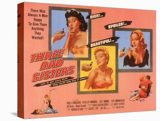 Three Bad Sisters, 1955-null-Stretched Canvas