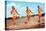 Three Bathing Beauties Waterskiing-null-Stretched Canvas