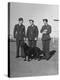 Three British R.A.F. Officers: R.E. Dupont, R.H. Waterhouse and Mellor Chatting at Camp Borden-John Phillips-Premier Image Canvas