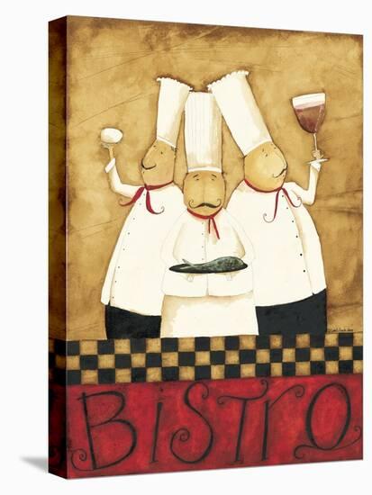 Three Chefs Wine Bistro I-Dan Dipaolo-Stretched Canvas