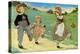 Three Children to London - One Foot Up One Foot Down-Jesse Willcox Smith-Stretched Canvas