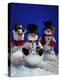 Three Christmas Snowmen-Jim McGuire-Premier Image Canvas