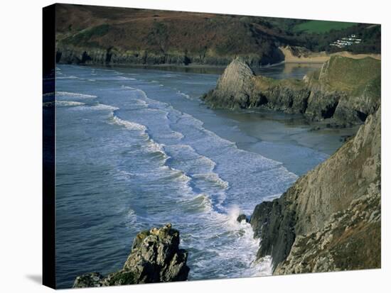 Three Cliffs Bay, Gower Peninsula, Glamorgan, Wales, United Kingdom-Jean Brooks-Premier Image Canvas
