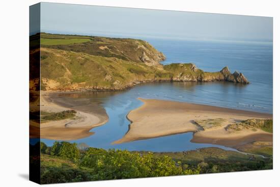 Three Cliffs Bay, Gower, Wales, United Kingdom, Europe-Billy Stock-Premier Image Canvas