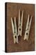 Three Clothes Pegs-Den Reader-Premier Image Canvas