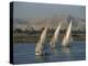 Three Feluccas Sailing on the River Nile, Egypt, North Africa, Africa-Thouvenin Guy-Premier Image Canvas