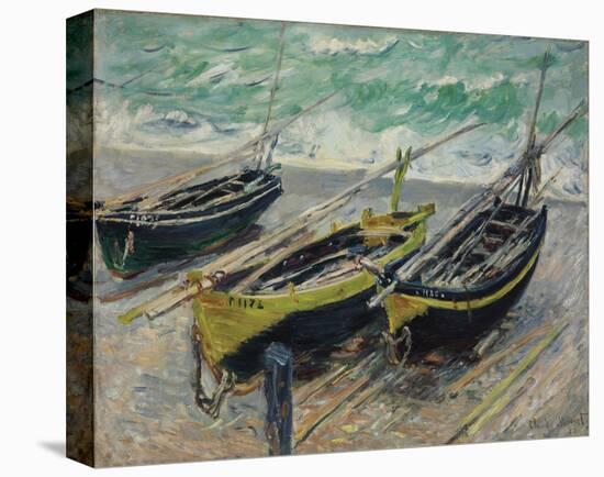 Three Fishing Boats, 1886-Claude Monet-Stretched Canvas