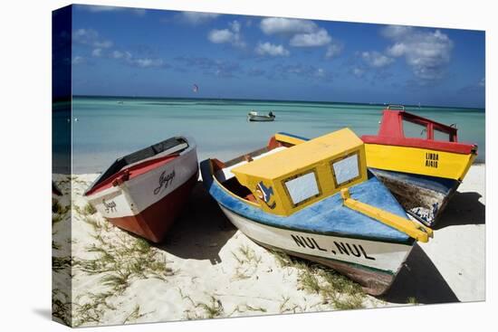 Three Fishing Boats Aruba-George Oze-Premier Image Canvas