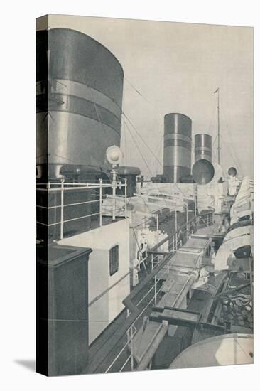 'Three Funnels of the Monarch of Bermuda, the Furness Withy luxury liner', 1937-Unknown-Premier Image Canvas