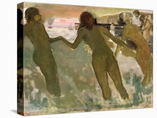 Three Girls Bathing-Edgar Degas-Premier Image Canvas