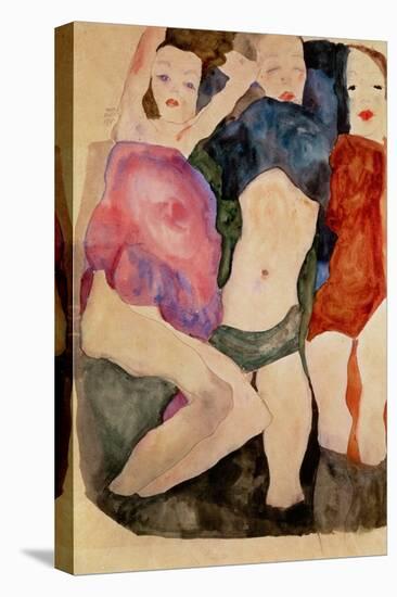 Three Girls-Egon Schiele-Premier Image Canvas