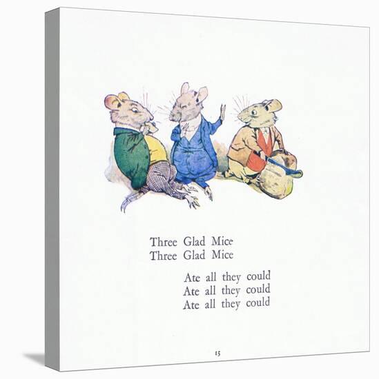 Three Glad Mice, Three Glad Mice, Ate All That They Could-Walton Corbould-Premier Image Canvas