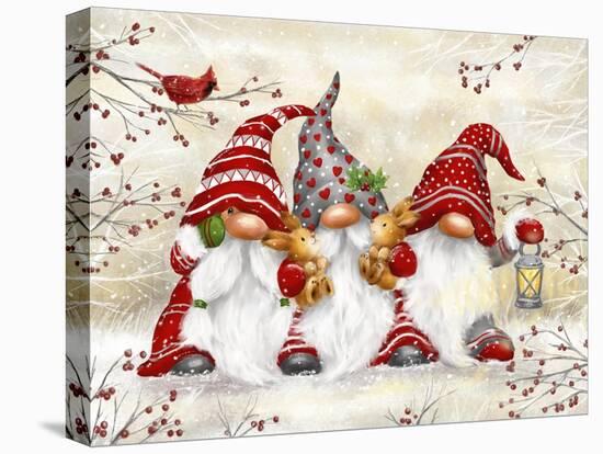 Three Gnomes with Rabbits-MAKIKO-Premier Image Canvas