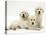 Three Golden Retriever Pups-Jane Burton-Premier Image Canvas