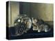 Three Kittens Watching Goldfish-Horatio Henry Couldery-Premier Image Canvas