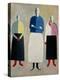 Three Little Girls, 1928-32-Kasimir Malevich-Premier Image Canvas