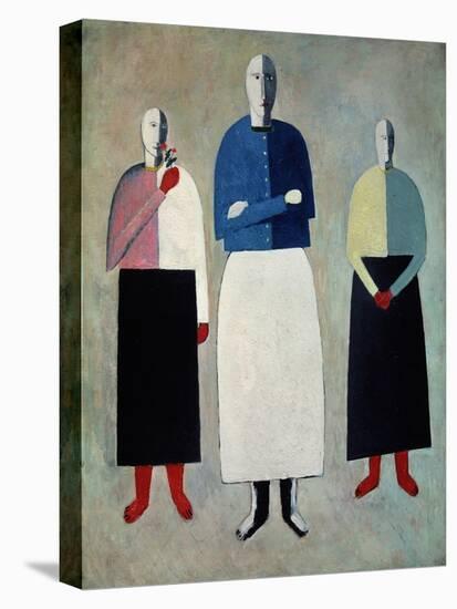 Three Little Girls. 1928-32-Kasimir Malewitsch-Premier Image Canvas