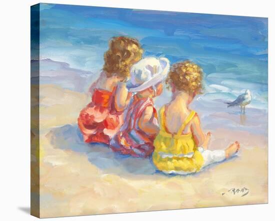 Three Little Maids-Lucelle Raad-Stretched Canvas