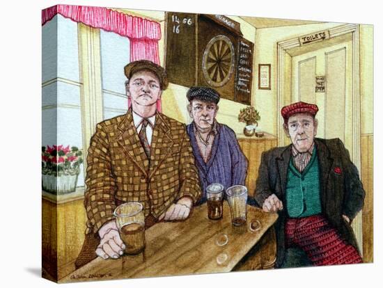 Three Men in a Pub, 1984-Gillian Lawson-Premier Image Canvas