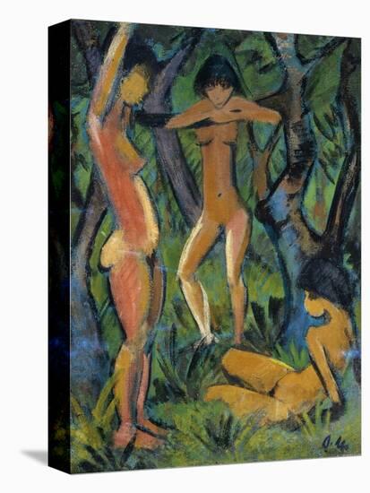 Three Nude Figures in Wood, 1911-Otto Mueller-Premier Image Canvas