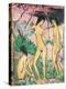 Three Nudes in a Landscape, 1922 distemper on hessian-Otto Muller or Mueller-Premier Image Canvas