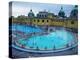 Three Outdoor Naturally Heated Pools and Several Indoor Pools at Szechenyi Baths, Budapest, Hungary-David Greedy-Premier Image Canvas