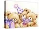 Three Party Bears-MAKIKO-Premier Image Canvas