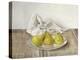 Three Pears on a Plate, Still Life, 1990-Arthur Easton-Premier Image Canvas