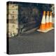 Three Road Cones-Clive Nolan-Premier Image Canvas