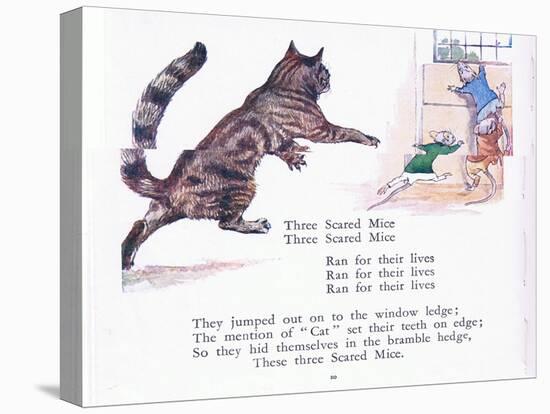 Three Scared Mice, Three Scared Mice, Ran for their Lives-Walton Corbould-Premier Image Canvas