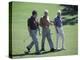 Three Senior Men Walking on a Golf Course-null-Premier Image Canvas