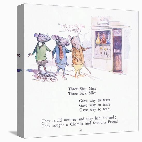 Three Sick Mice, Three Sick Mice, Gave Way to Tears-Walton Corbould-Premier Image Canvas